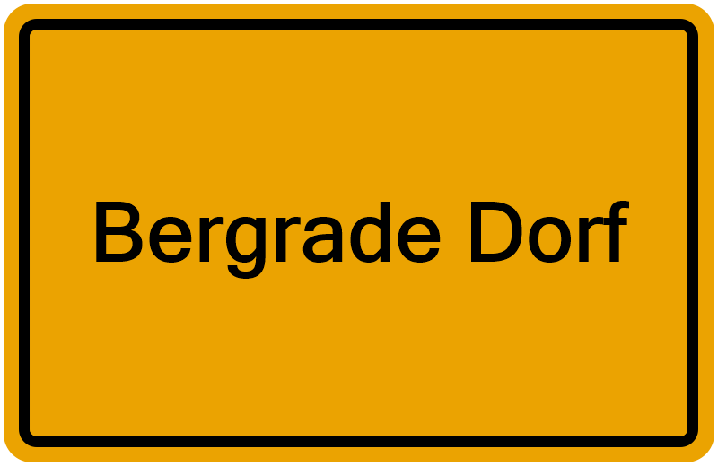 Handelsregisterauszug Bergrade Dorf